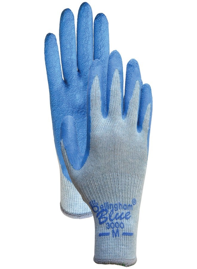 Bellingham® Blue™ Premium Latex Work Gloves - X-Large - Natural Rubber Palm - Blue/Gray - Image 2